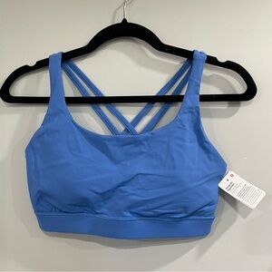 Lululemon Energy Bra Adjustable Blue Nile NWT 8